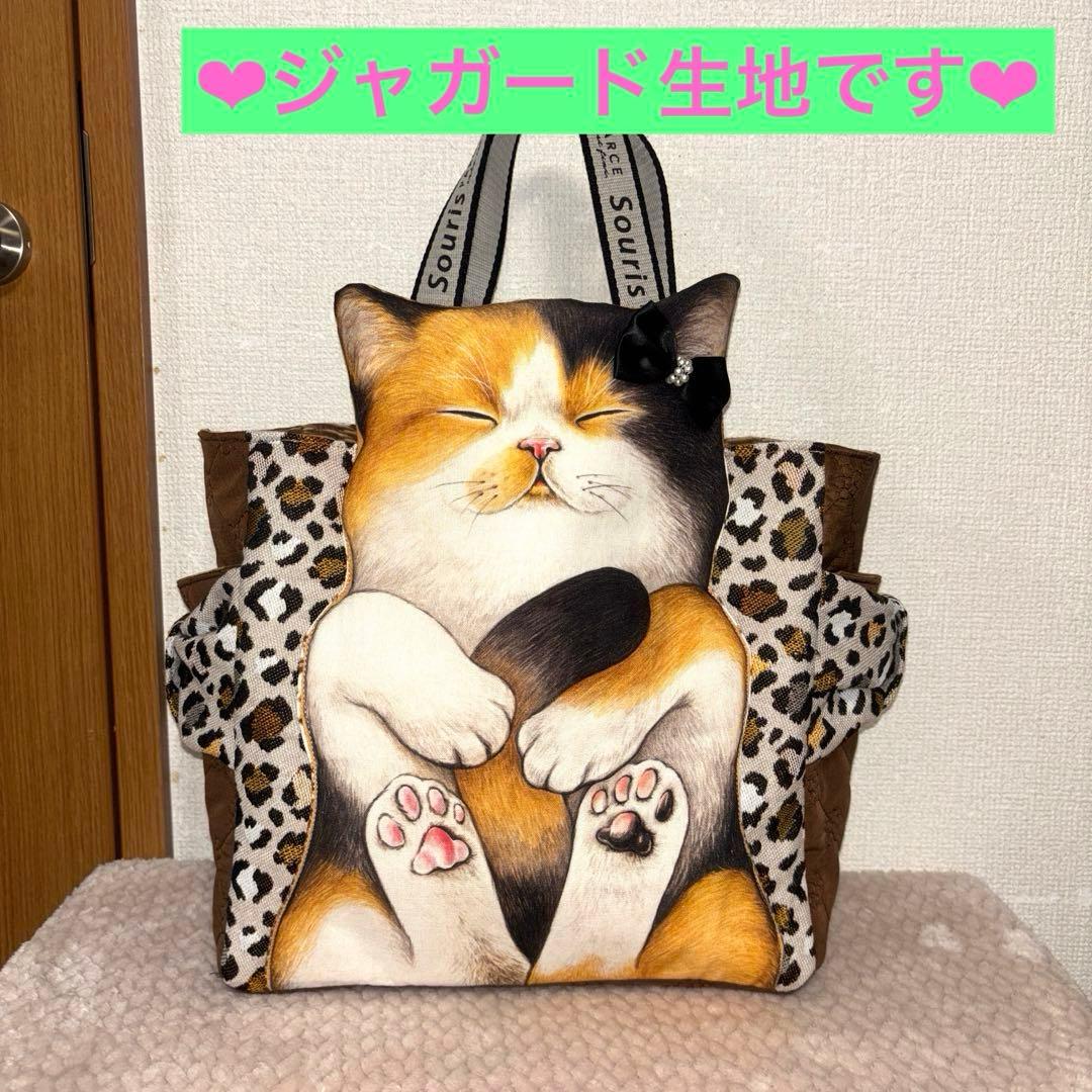 ☆*☆様 コヤンイサムチョン　超Big赤ちゃん猫と友達　サイドポケットトートバッ