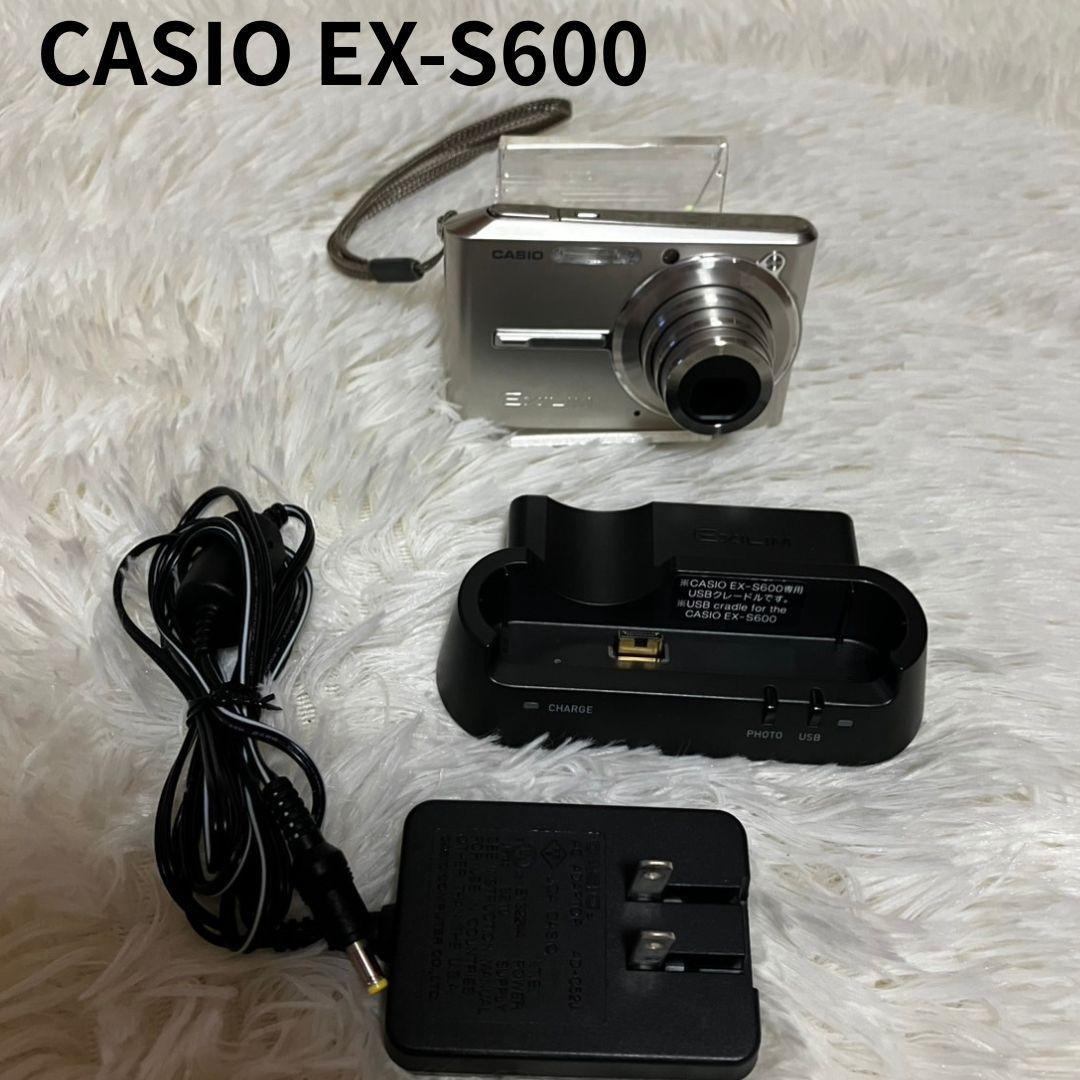 【動作確認済】CASIO EXILIM EX-S600 シルバー デジタルカメラ