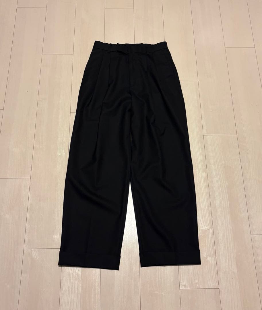 パンツ MARKAWEAR Two Tuck Wool slacks