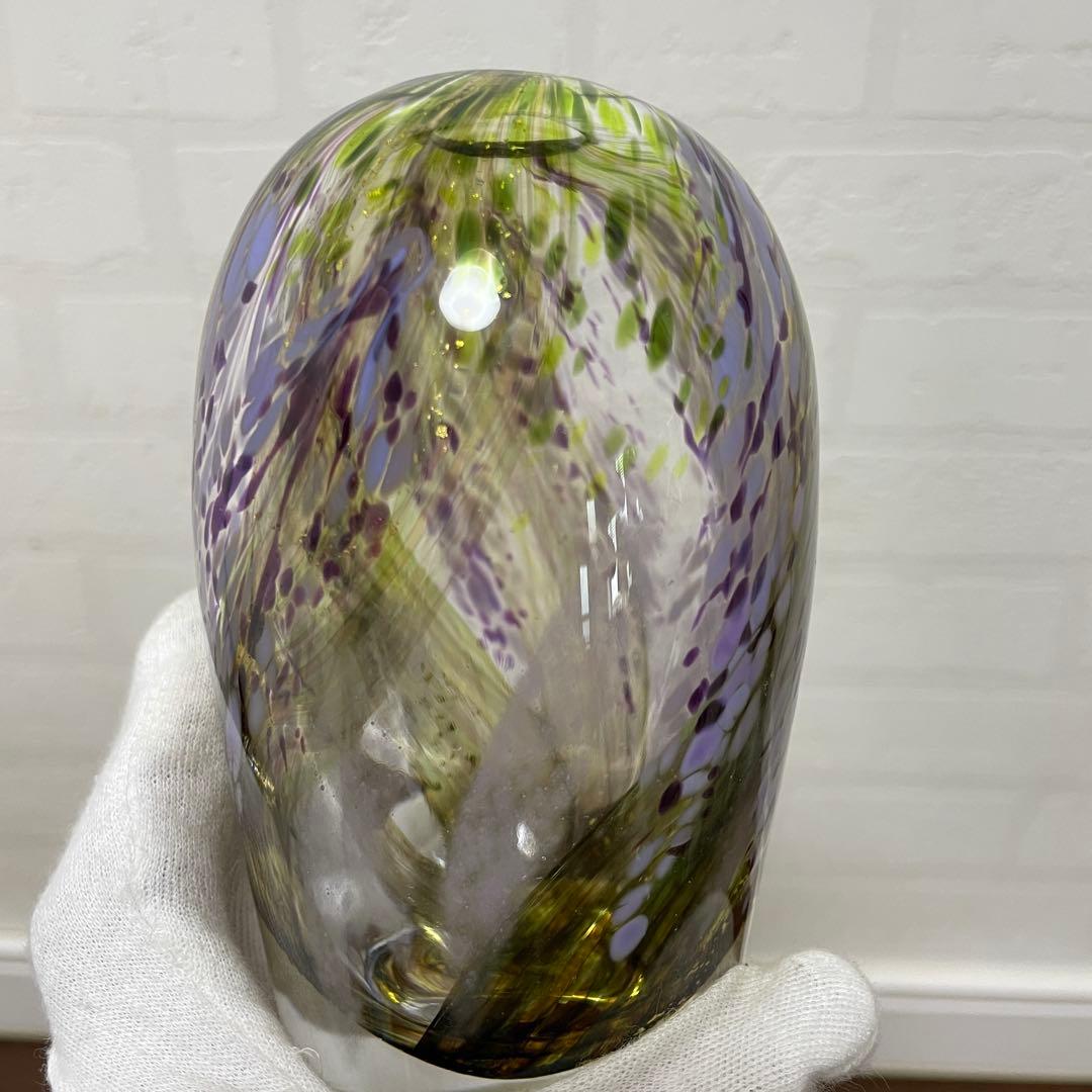 ノグチミエコ ガラスアート フラワーベース