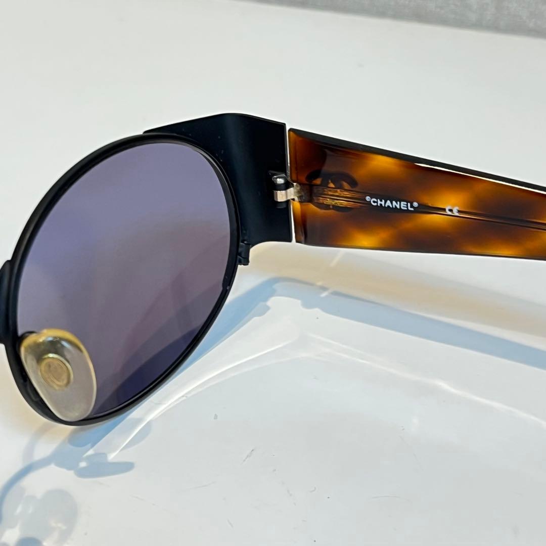 シャネル サングラス 鼈甲柄 レディース ブラウン ココマーク cc ロゴ