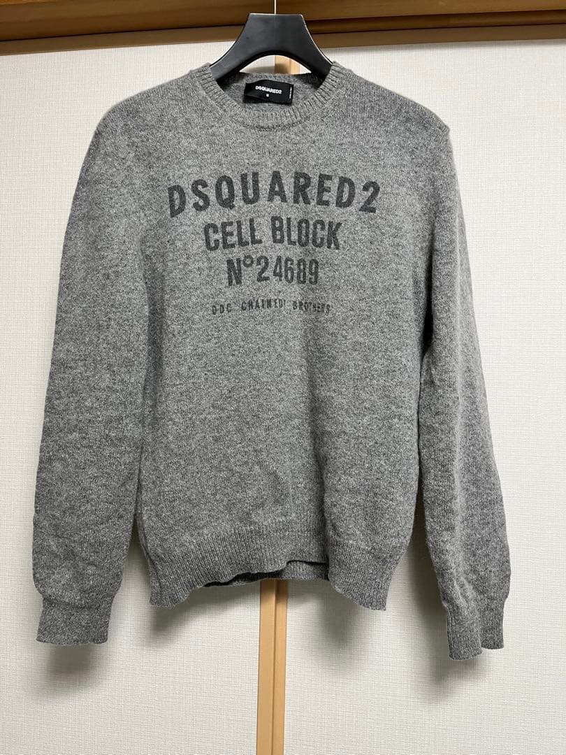 DSQUARED2/ディースクエアード クルーネック アルパカ ニット