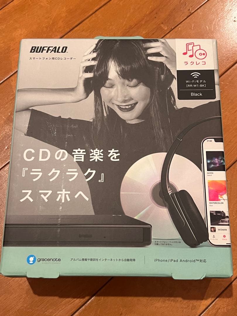 BUFFALO RR-W1 CD-RWドライブ ラクレコ Wi-Fiモデル
