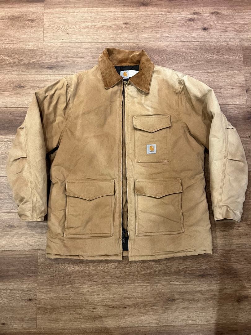 カーハート カバーオール　チョアコート　デトロイトジャケット　フェード