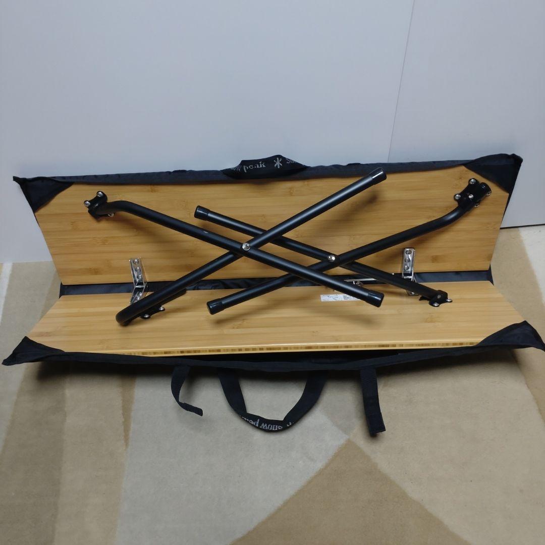 希少 雪峰祭限定 スノーピーク ワンアクションローテーブル ブラック おまけ付