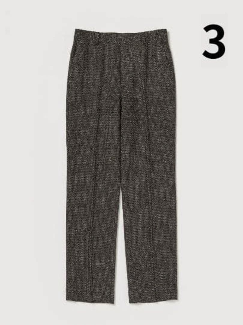 パンツ AURALEE ALPACA WOOL SILK TWEED SLACKS 3