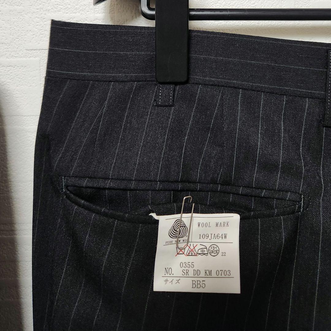 DAKS　LONDON　メンズスーツ　セットアップ　グレー　ストライプ　モヘア混