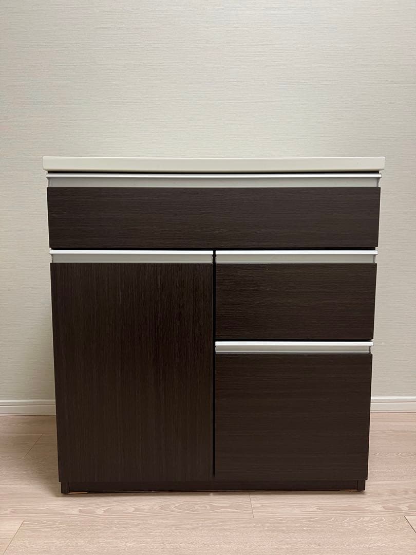 ニトリ　キッチンカウンター（キュリー2 80CT DBR)