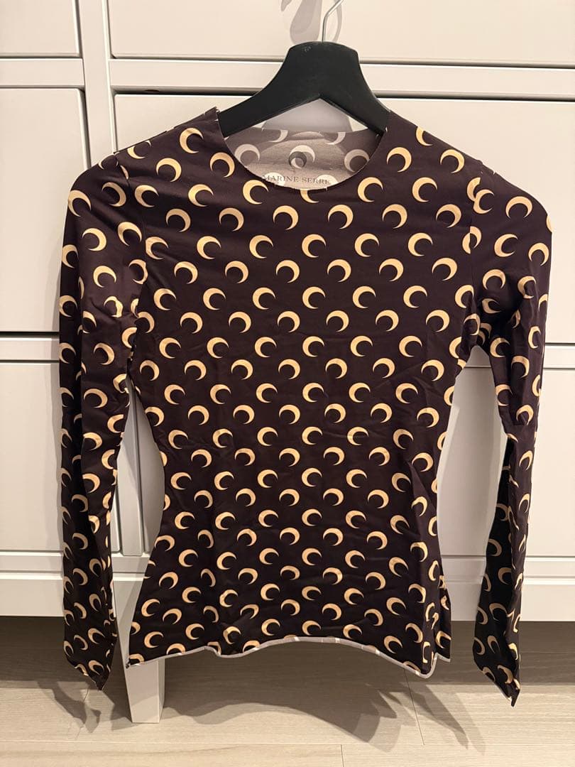 marine serre second skin tops ブラック Sサイズ