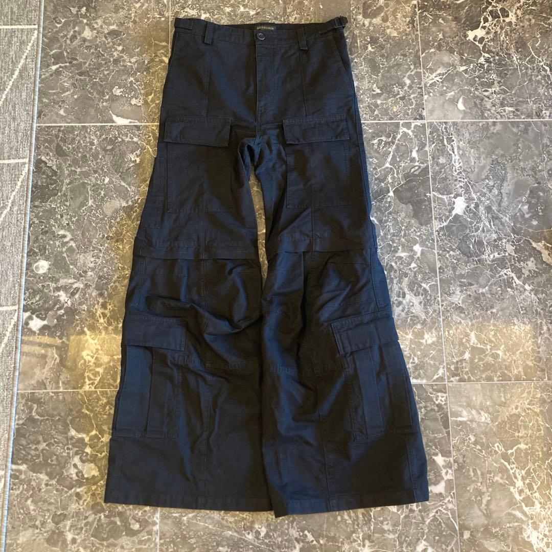 バレンシアガ　フレアカーゴパンツ