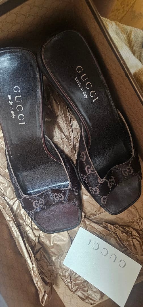 GUCCI ブラウン ミュール