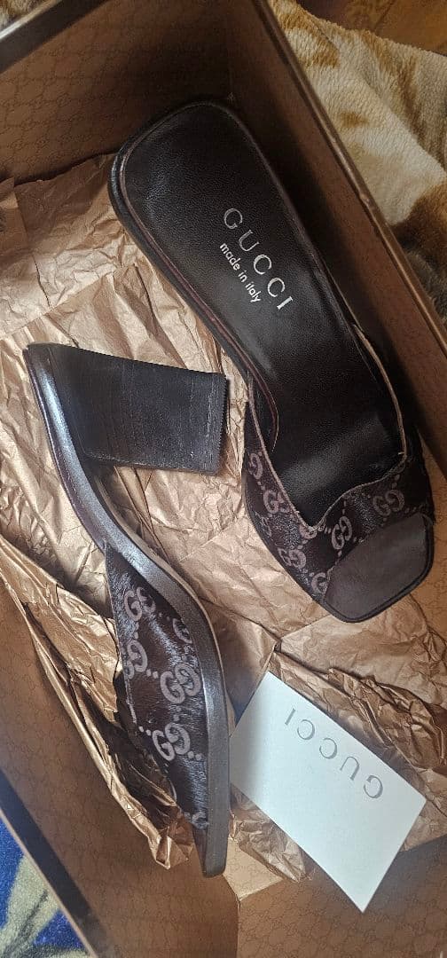 GUCCI ブラウン ミュール