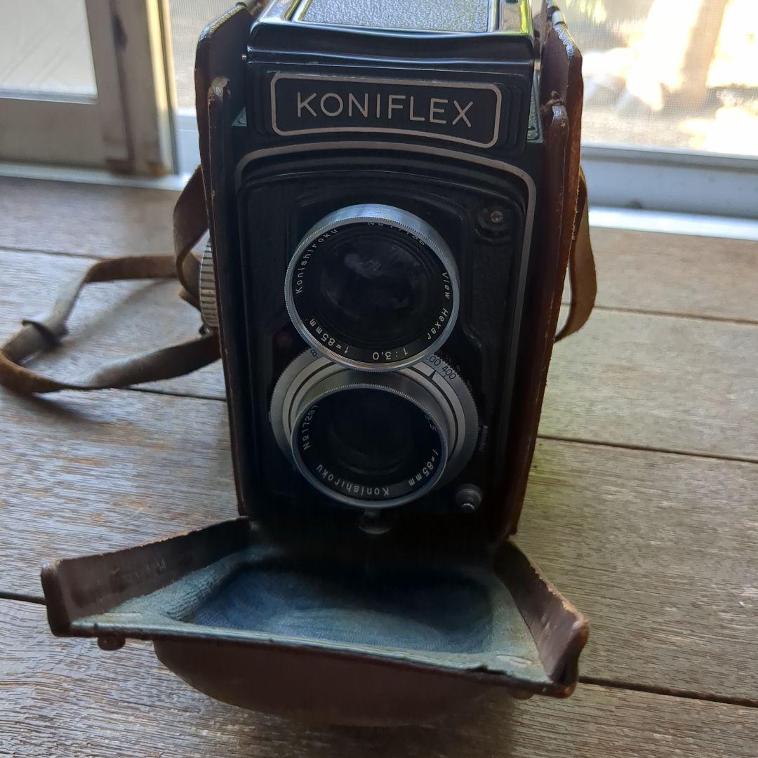 KONIFLEX 二眼レフカメラ レザーケース付き