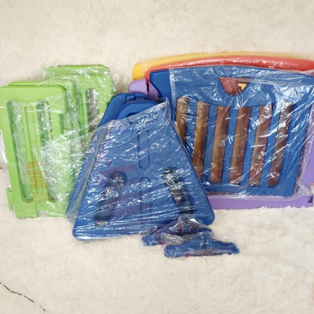 【美品】日本育児 キッズパーテーション 9枚 361cm　置き型　ベビーゲート