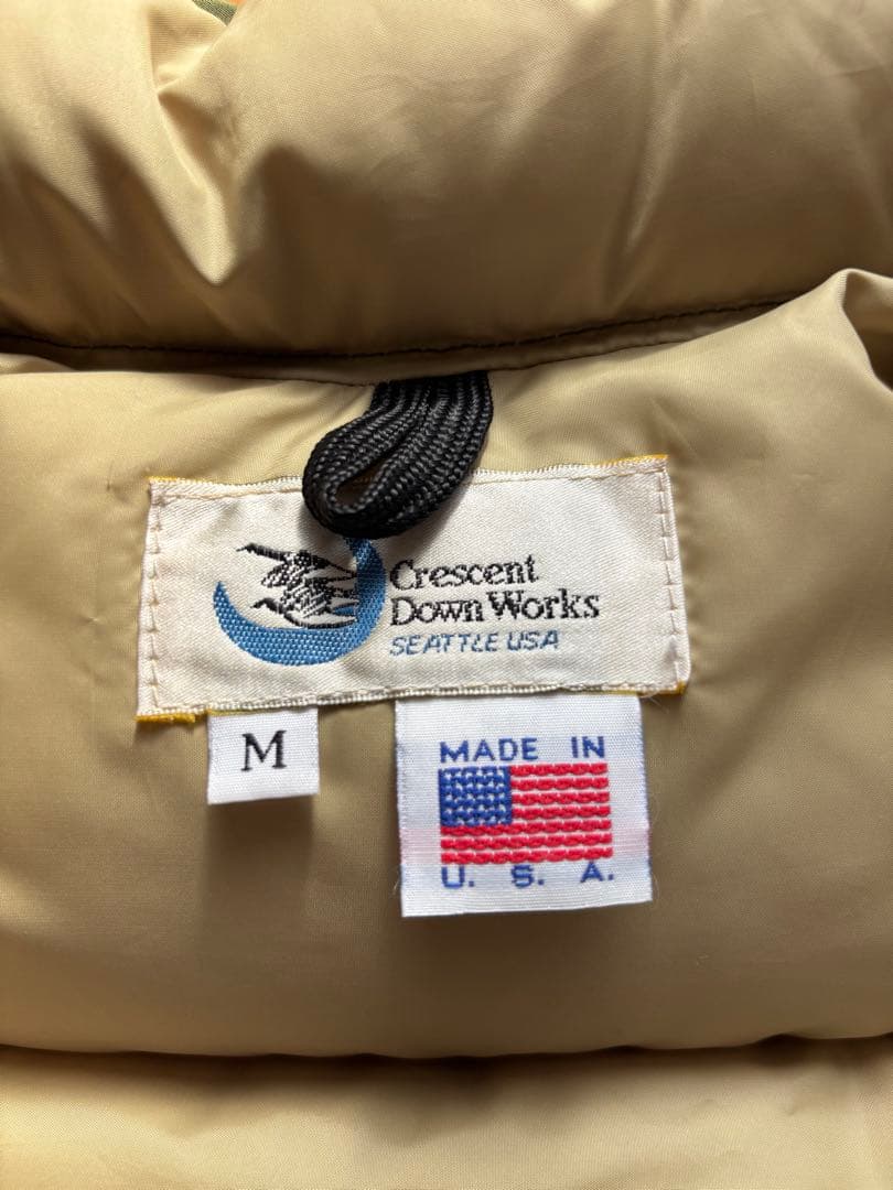 Crescent Down Works オリーブグリーン ダウンベストＭ