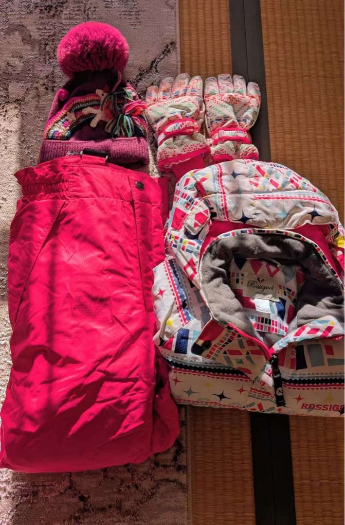 スキーウェア　スノーボードウェア キッズジュニア140女の子　組み合わせ売り