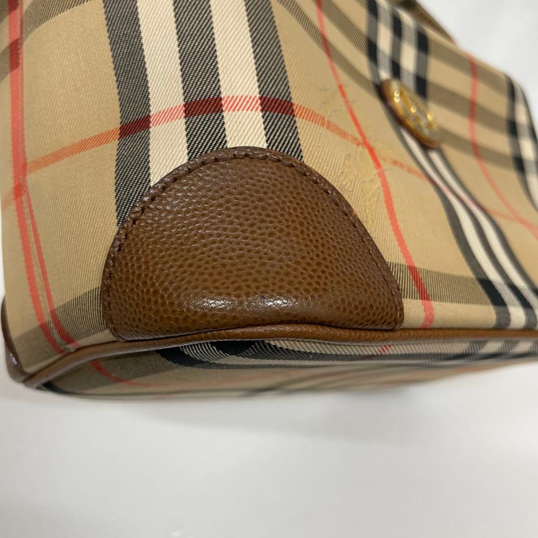 バーバリー ハンドバッグ ノバチェック シャドーホース キャンバス　トートバッグ