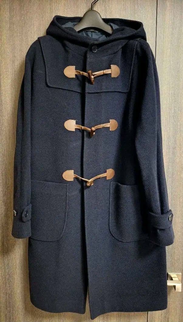 hevo ネイビー ダッフルコート 46サイズ