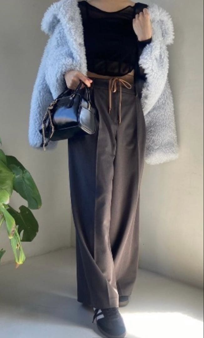 snidel スナイデル　2wayカラープードルファーコート