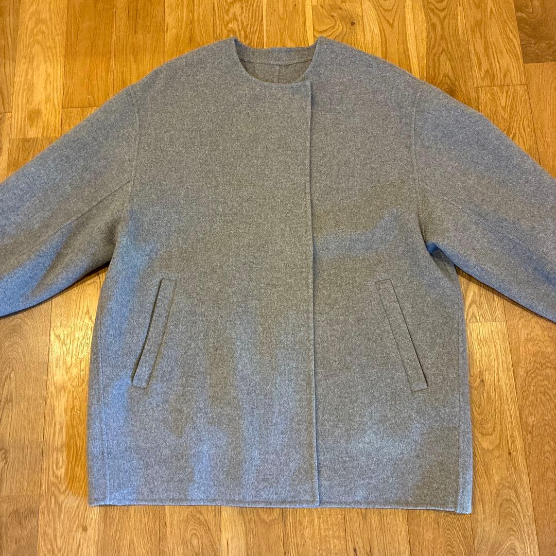 SLOBE IENA HAMILTONダブルフェイスショートコート グレー