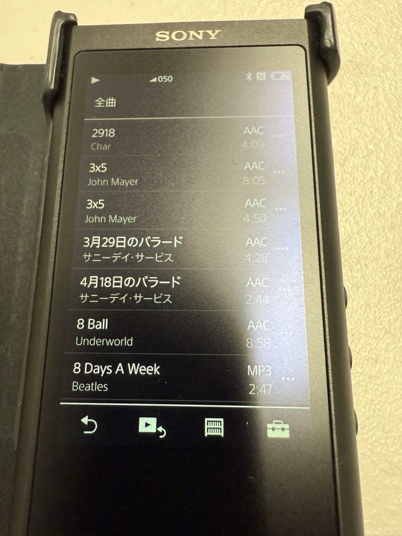 SONY NW-ZX300serieオーディオプレーヤー + 純正革ケース