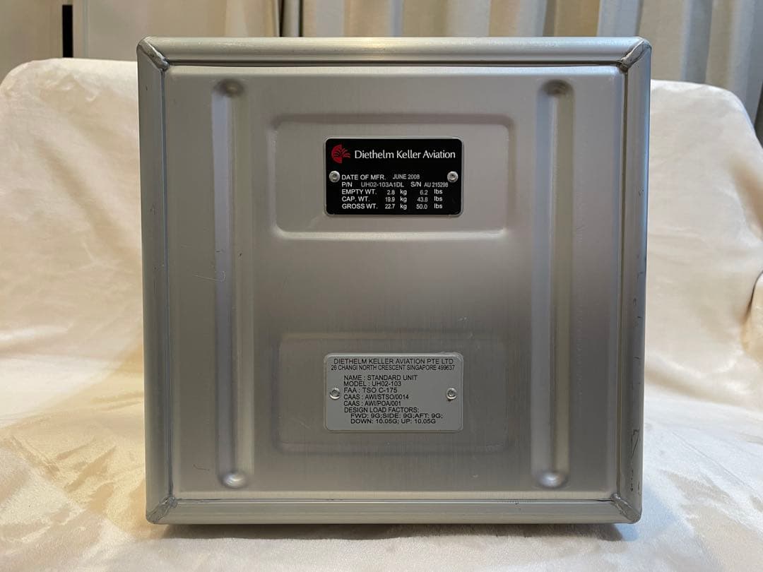 DELTA航空　ギャレーコンテナ　アルミBOX