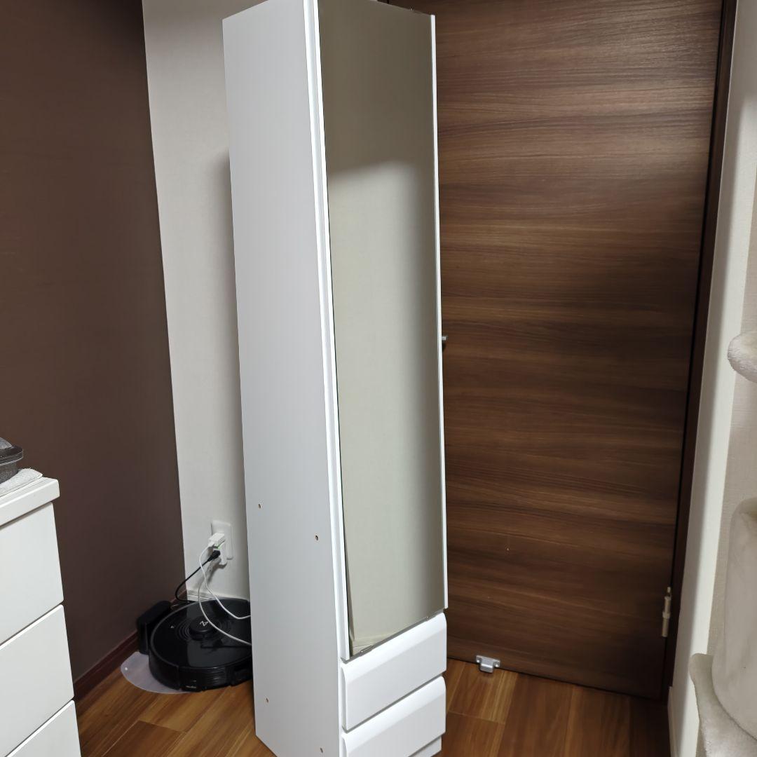 【2月まで！】ニトリ 姿見ミラー 収納 一体型 コルト30WH ホワイト