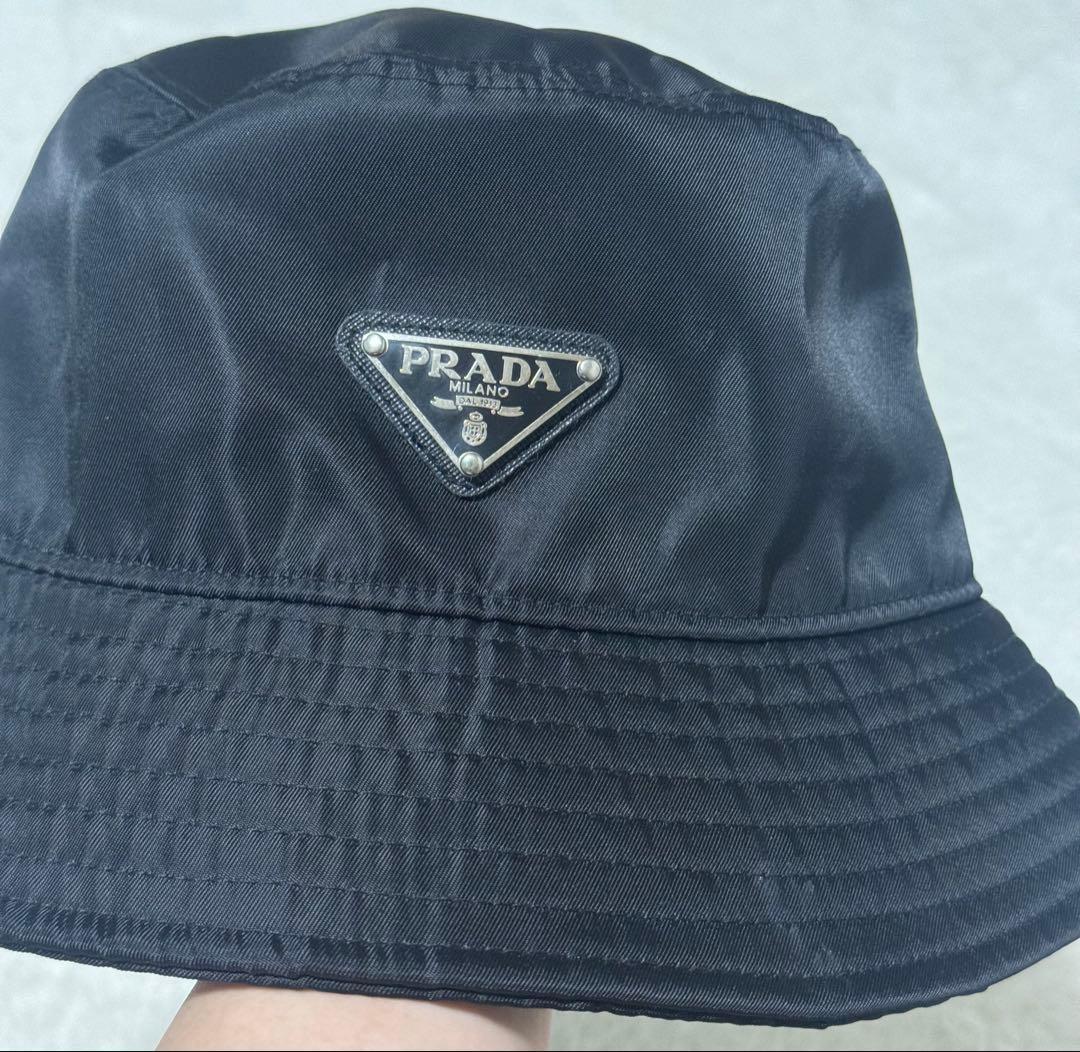 最終値下げ！ PRADA ブラック バケットハット