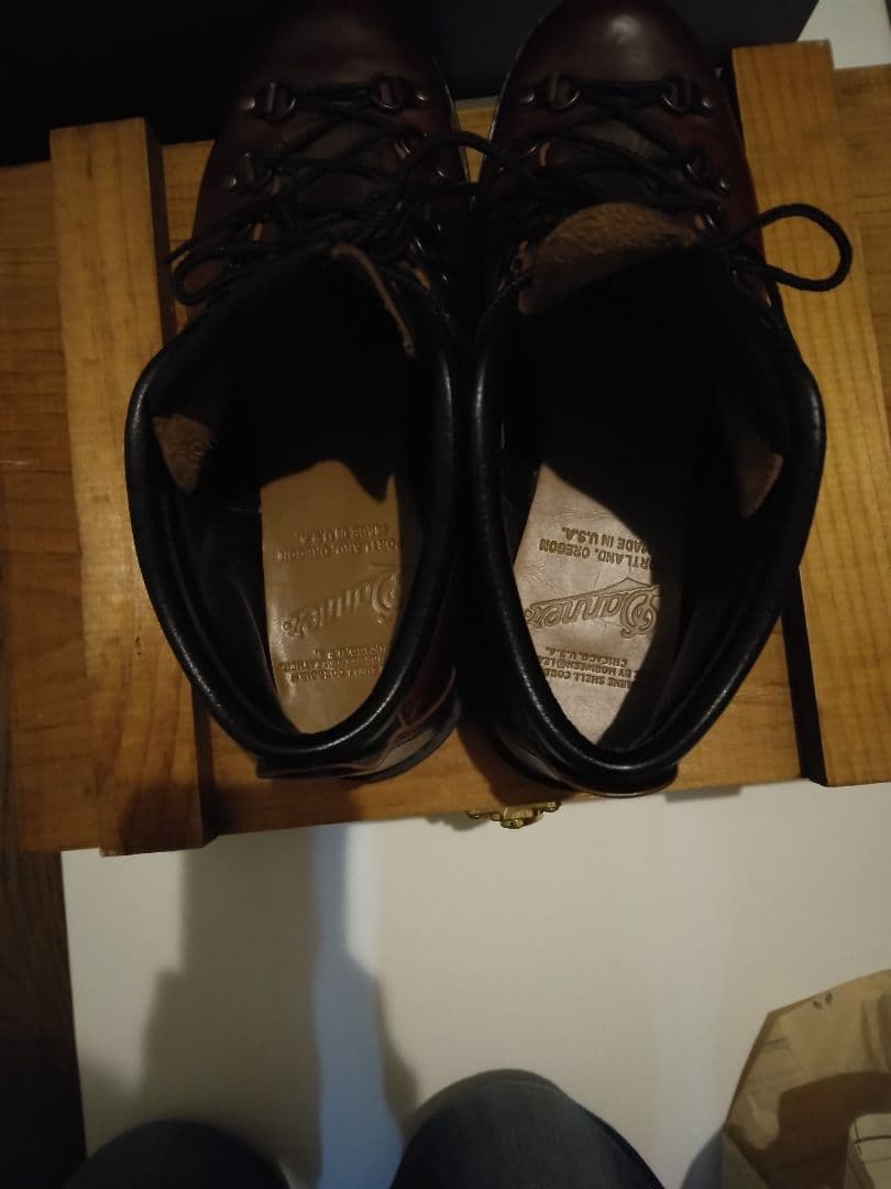 Danner ハイカットブーツ ダークブラウン 木箱付きコードバン