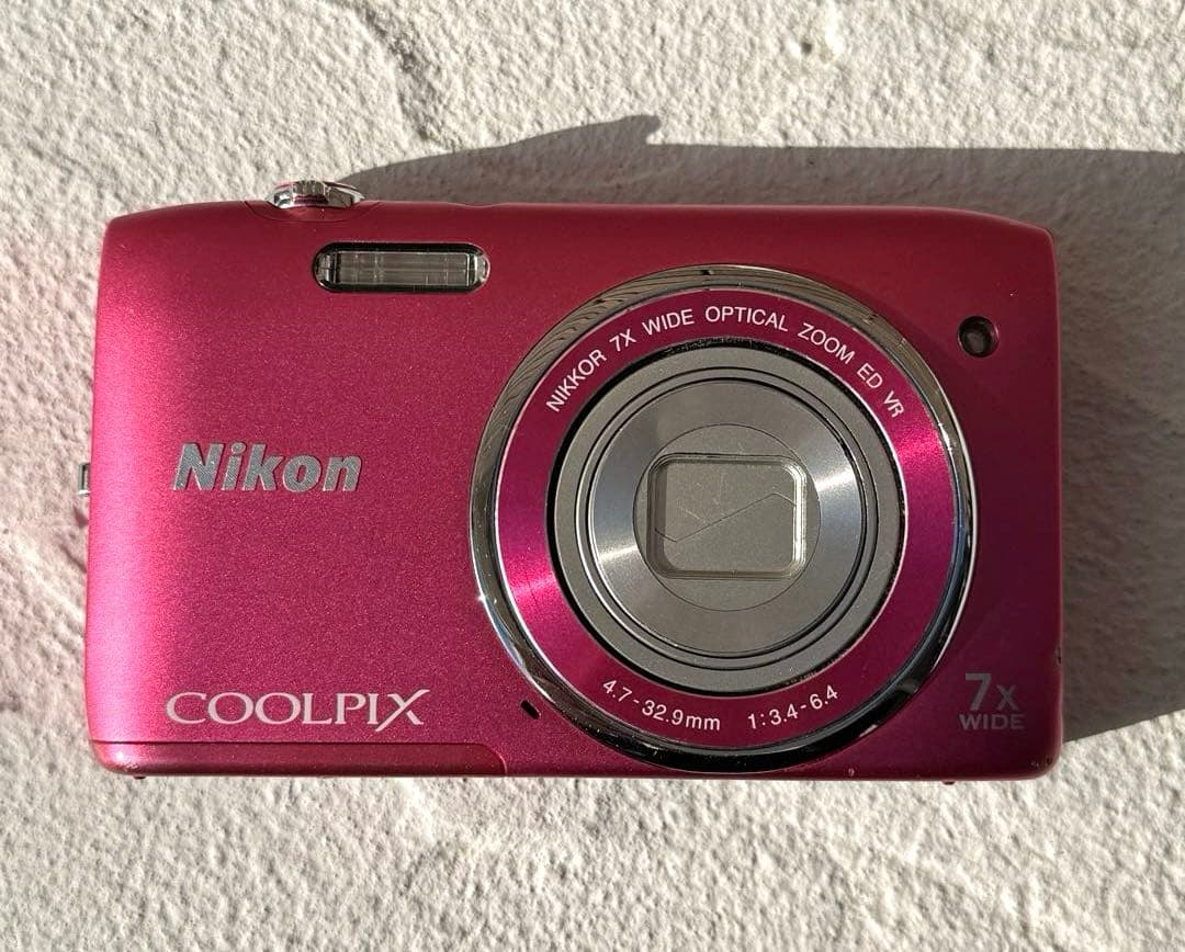 実写美⭕️【動作確認済】Nikon COOLPIX S3500 ピンク