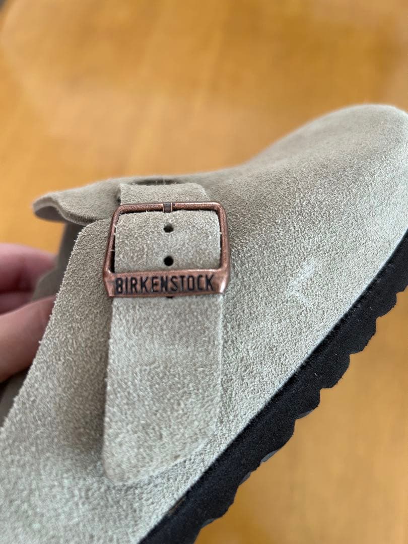 ビルケンシュトック 41 26.5 ボストン サンダル スエード トープ