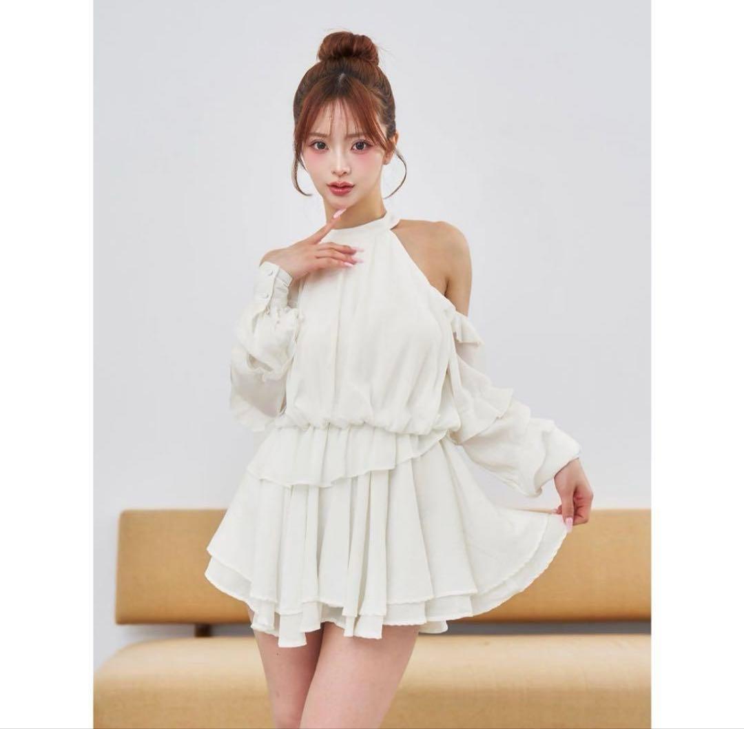 Darich ボリュームシフォンミニワンピース