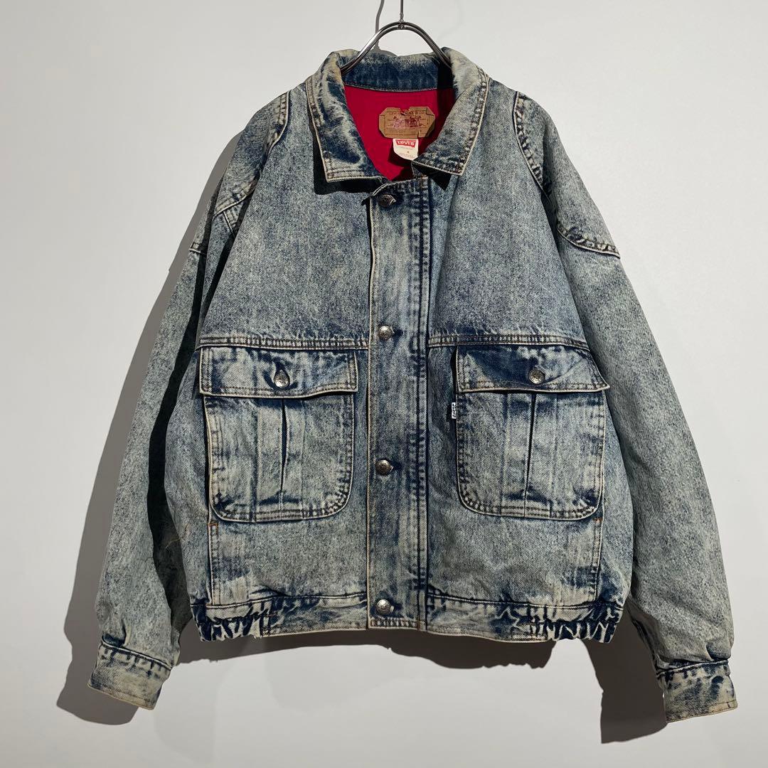 90s Levi's 75074 デニムジャケット　ケミカルウォッシュ　USA製