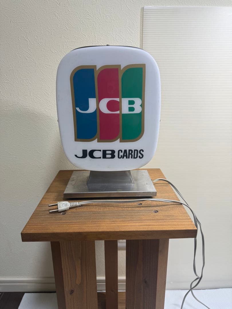 JCBカード電飾看板　置き型　昭和レトロ　非売品難有り