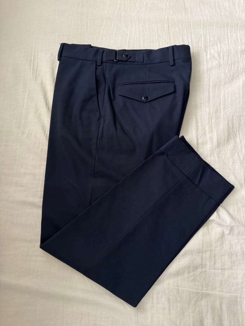 DRIES VAN NOTEN ネイビー スラックス サイズ48