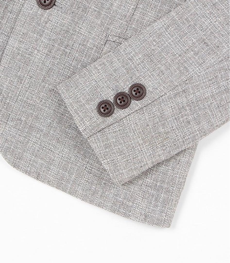 プティマイン グレー フォーマルスーツ 130cm