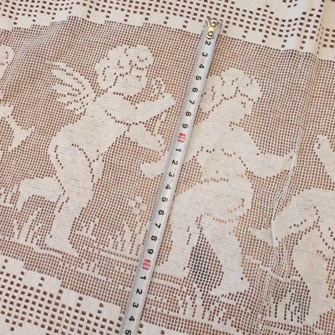 フランス　アンティーク　クロッシェレース　カーテン　エンジェルフィレレース