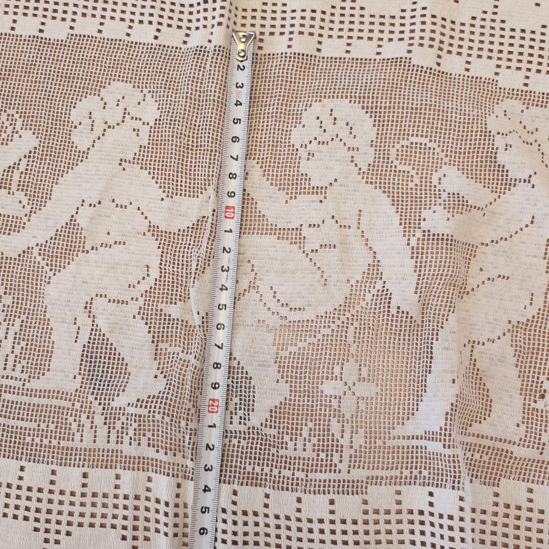 フランス　アンティーク　クロッシェレース　カーテン　エンジェルフィレレース