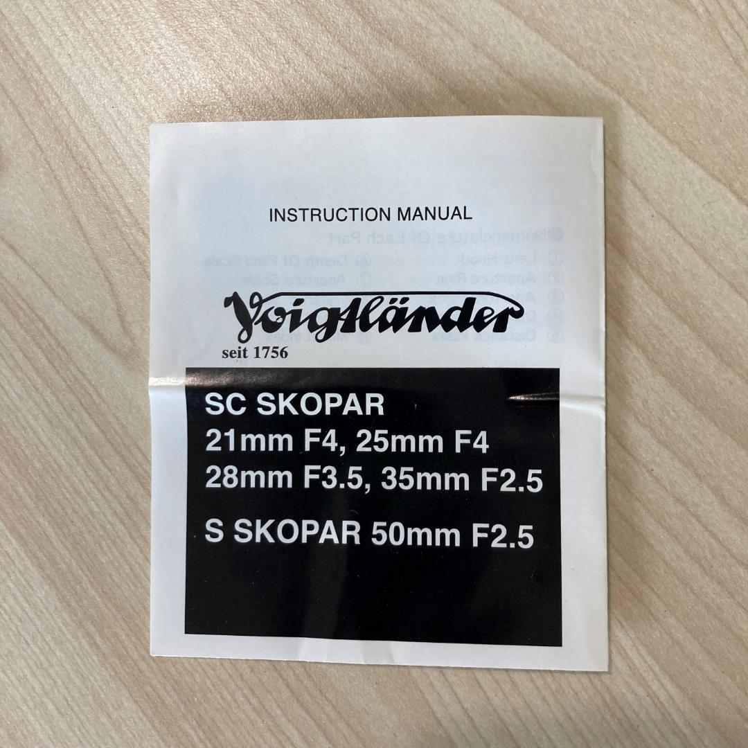フォクトレンダー　スコパー　レンズ　SC SCOPAR 28mm f3.5