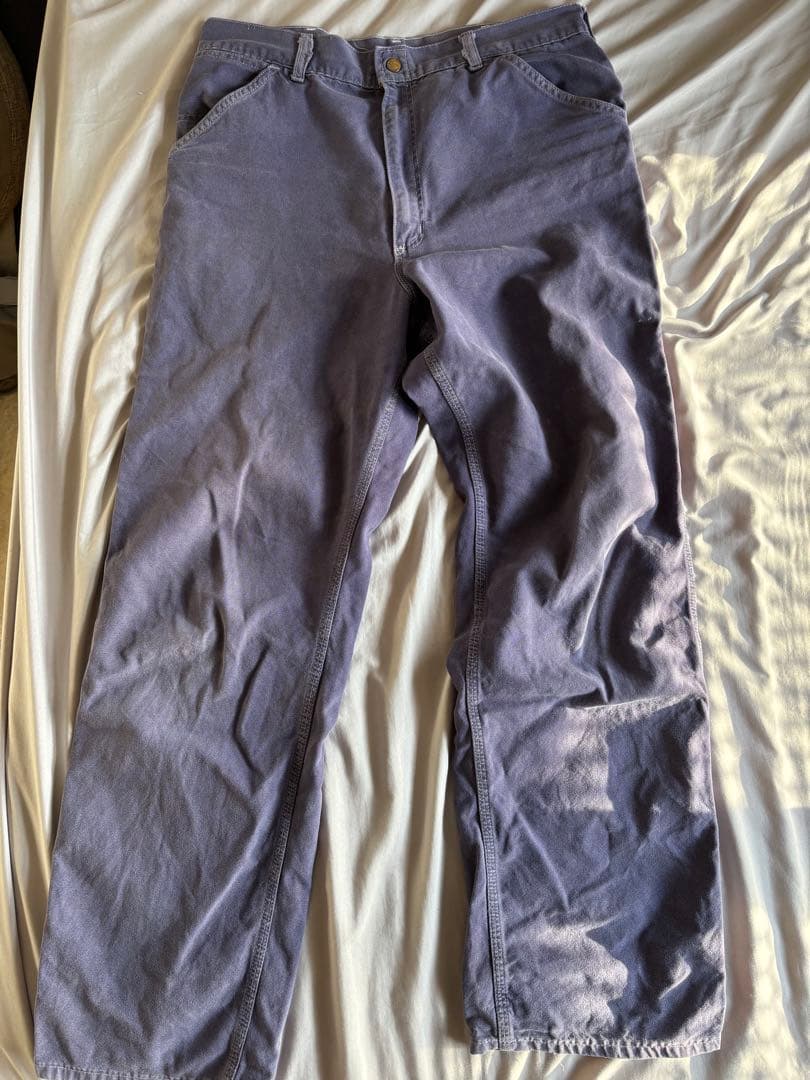 Carhartt 紫色 カーゴパンツ