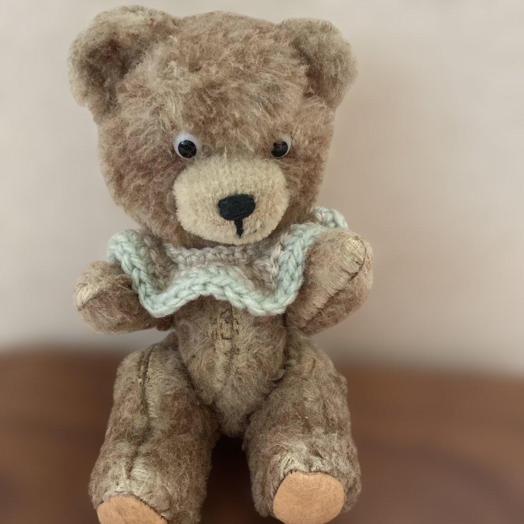 テディベア アンティーク ポンチ目のかわいい子