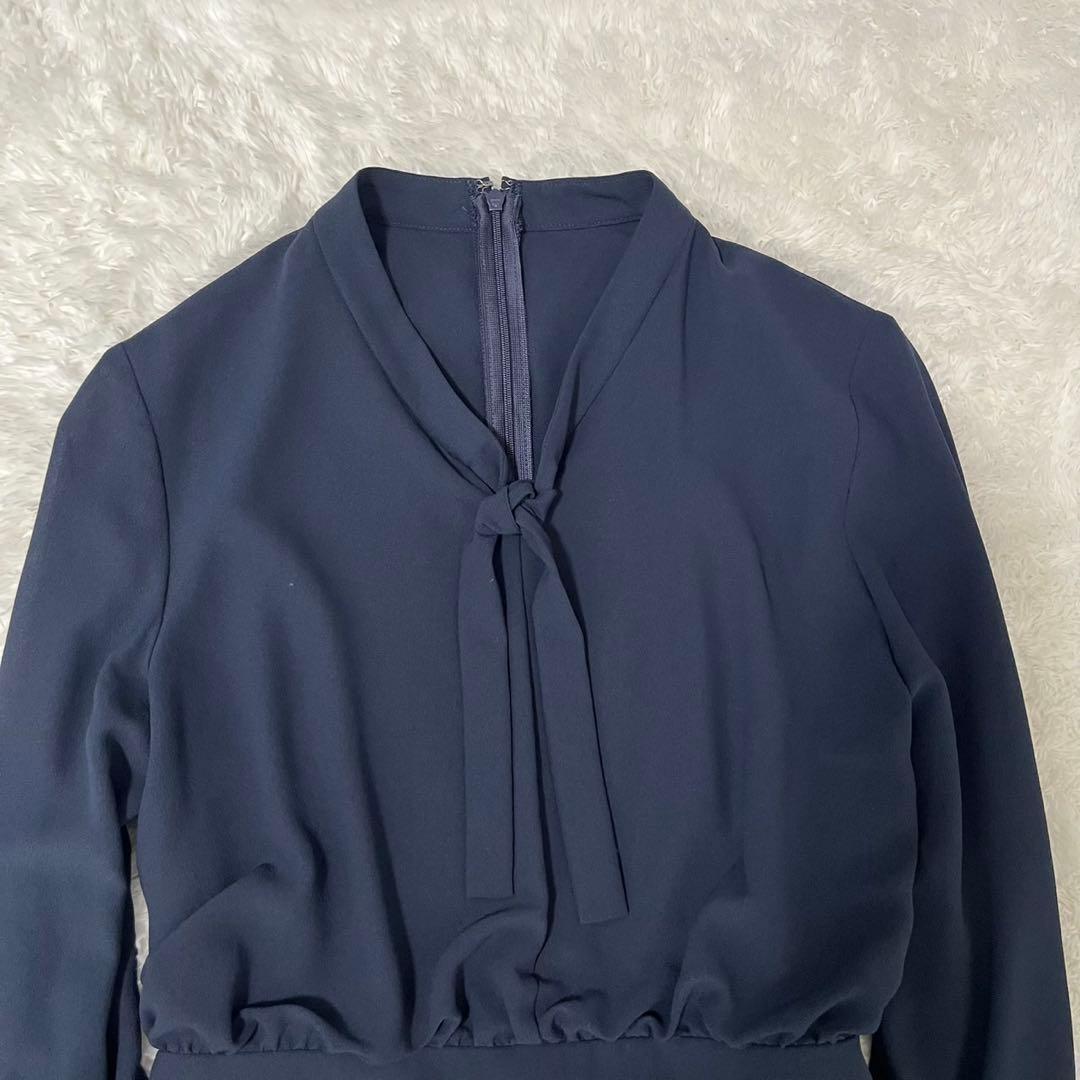 未使用級 ANAYI アナイ　クレープジョーゼットプリーツワンピース　Mサイズ