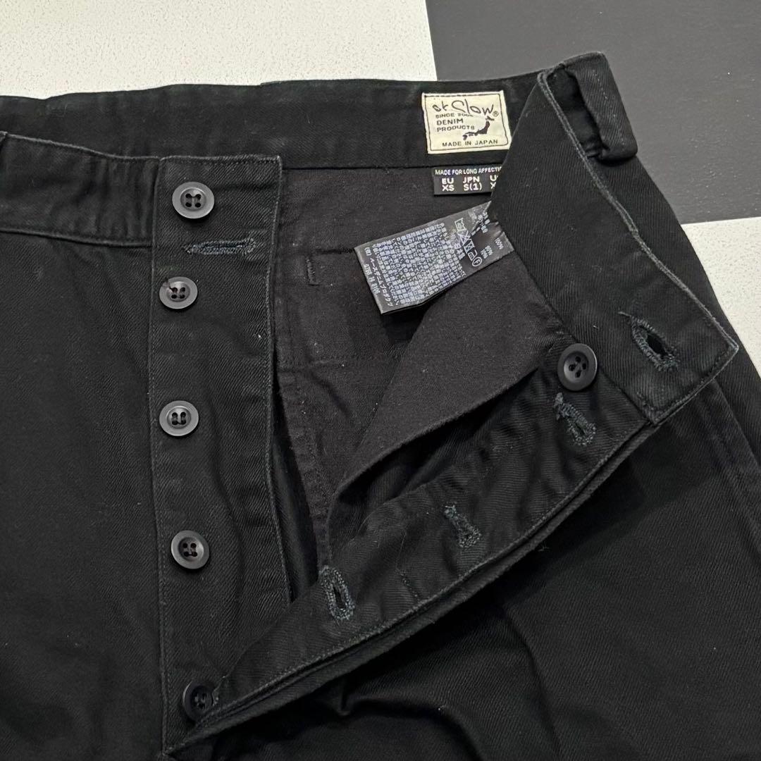 美品 オアスロウ M-52 ツータック アーミー チノ パンツ ブラック S 1