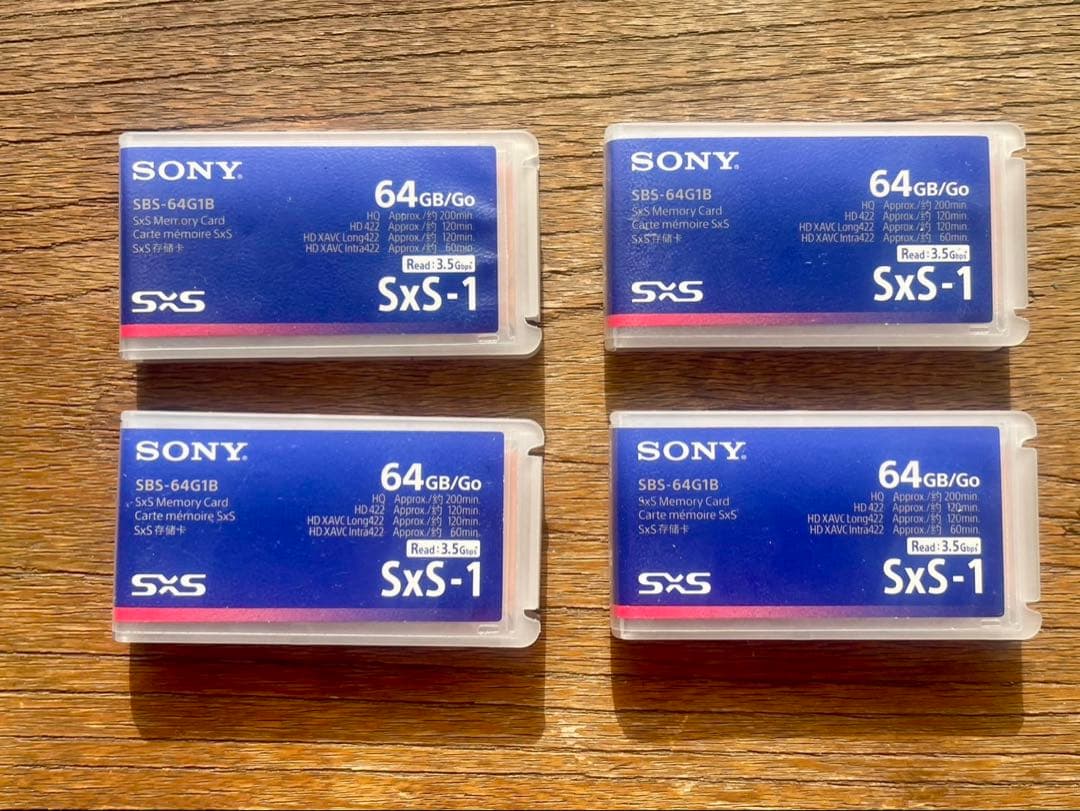 【バラ売り可】SONY SxS &アダプタ&リーダーセット