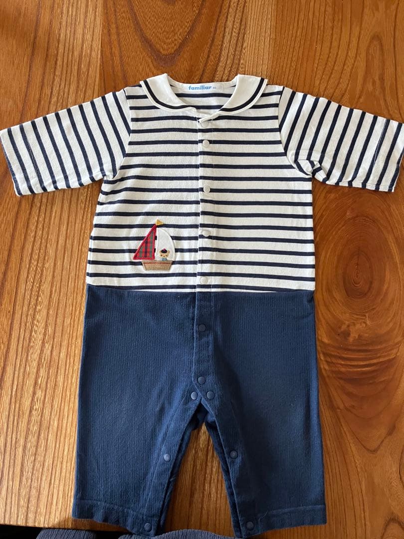 ファミリア　ロンパース80