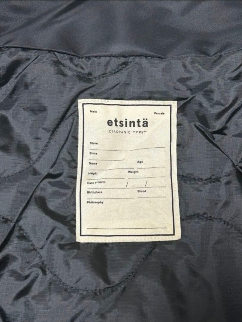 【お値下げ！】【新品】etsinta/エシンタ モンスター中綿オーバーコート