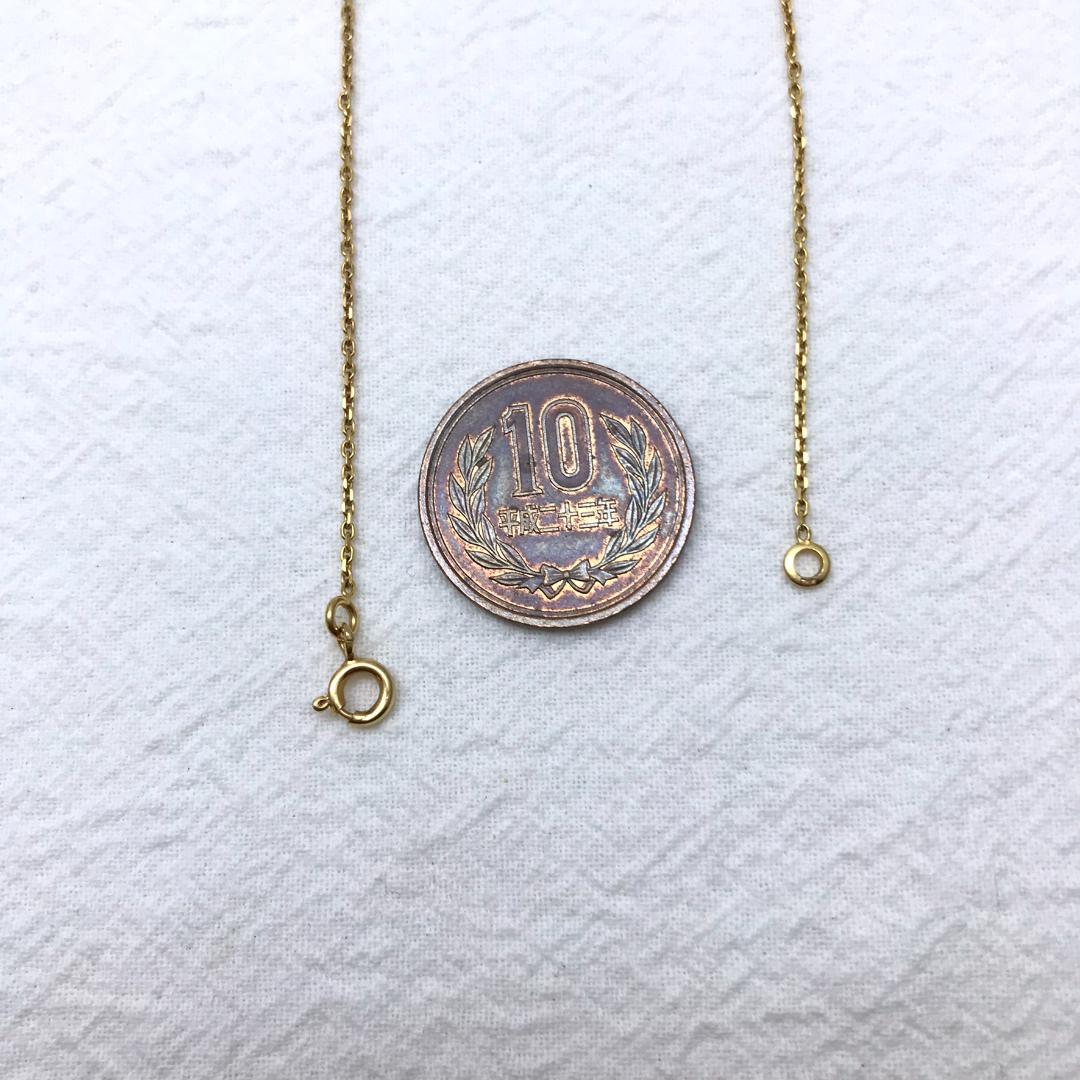 【英国ホールマーク】18金 ネックレス 1.80g ヴィンテージ 王冠刻印