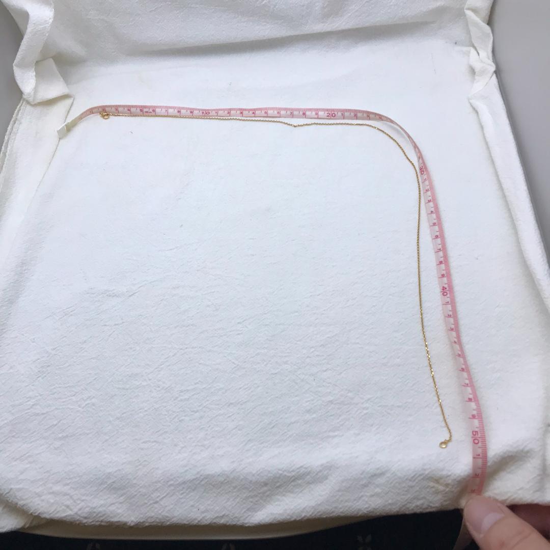 【英国ホールマーク】18金 ネックレス 1.80g ヴィンテージ 王冠刻印