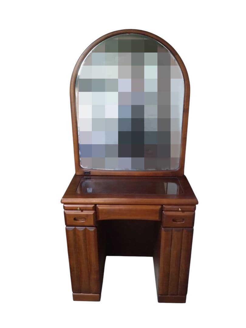 ブラウン木製ドレッサー・鏡台