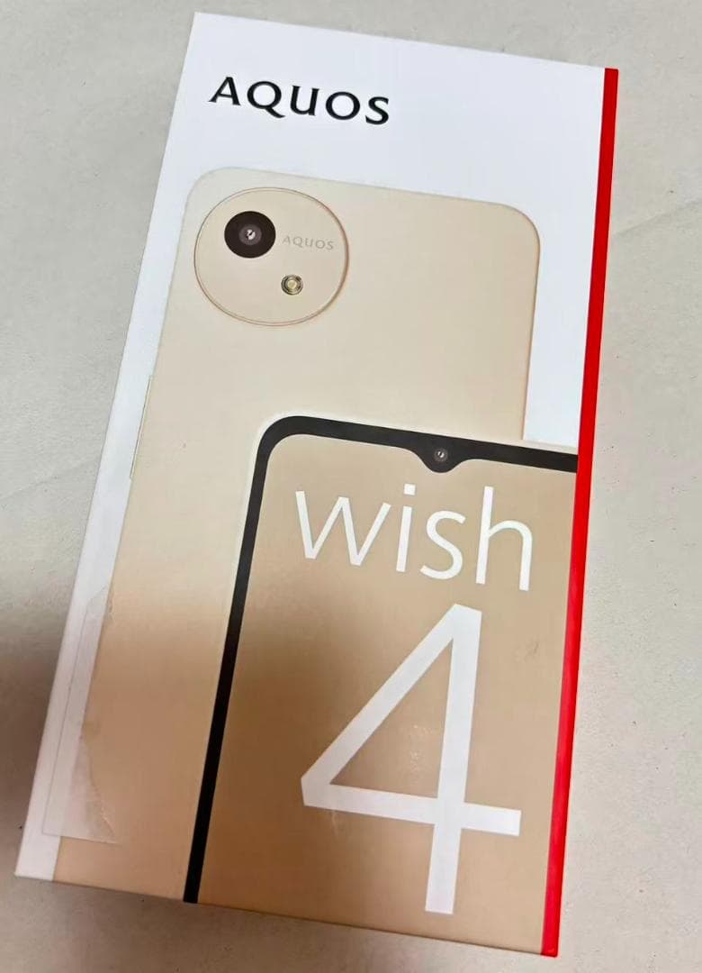 SHARP AQUOS wish4 本体 ホワイト　新品未開封